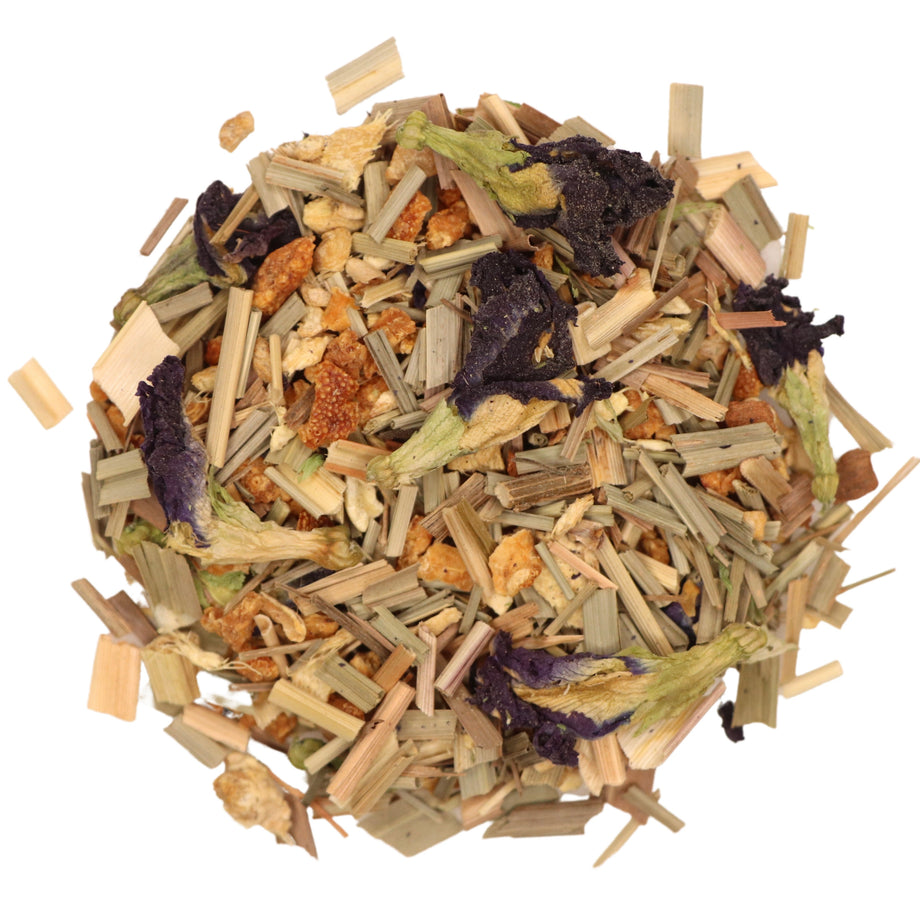 LEMON GINGER HERBAL TEA - Enjoy this Color Changing Loose Leaf Tea